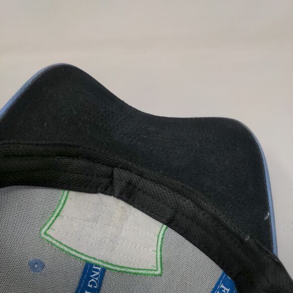 Fishing Life Snapback Mesh Back Trucker Hat Blue OSFM Colorblock - Picture 7 of 8